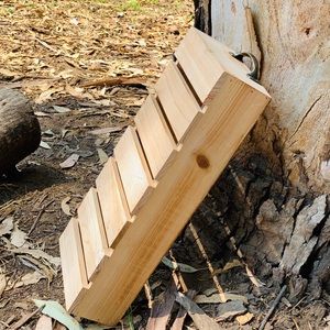 Large Wooden Crate/ Tray with Handles